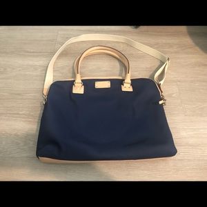 Kate Spade work/school bag navy/beige EUC